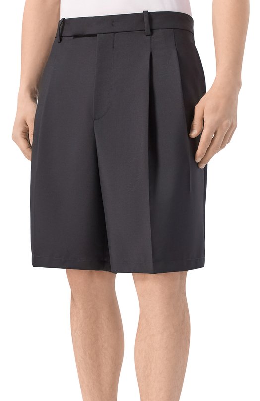 Шерстяные шорты Jil Sander J22KA0344/J41444 Чёрный  J22KA0344/J41444 Фото 3