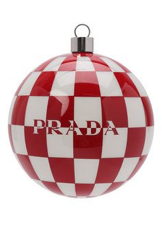 Набор елочных игрушек PRADA красного цвета, арт. 2QI001-2DR7-F0970-OOO | Фото 5 (Региональные ограничения белый список (Axapta Mercury): Не проставлено; Нос: Не проставлено)