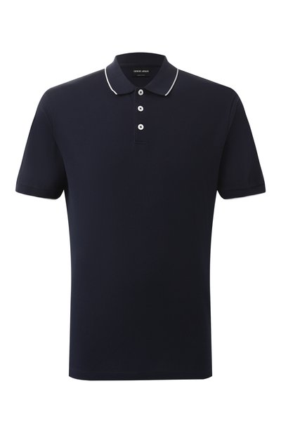 Мужское хлопковое поло GIORGIO ARMANI, арт. 3KSF75/SJMZZ