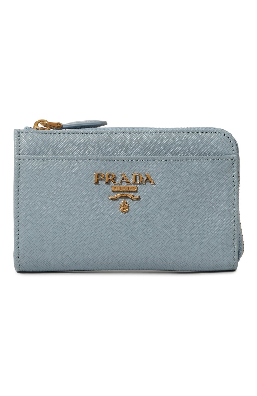 Кожаная ключница PRADA голубого цвета по цене 53000 руб., арт. 1PP122-QWA-F0076, фото 1 Кожаная ключница PRADA, арт. 1PP122-QWA-F0076, фото 1