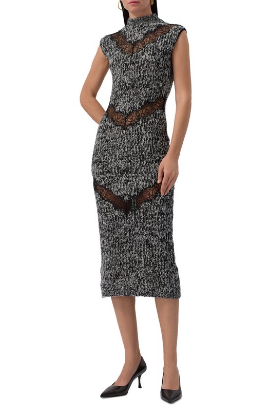 Платье из шерсти и кашемира Giambattista Valli 25FWPVCM0M19/15WCA Серый  25FWPVCM0M19/15WCA Фото 3