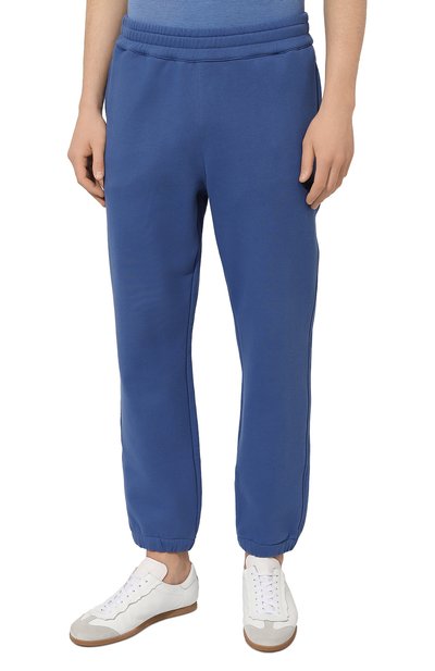 Хлопковые джоггеры ZEGNA синего цвета по цене 63400 руб., арт. UD522A7/DPA7, фото 3 Хлопковые джоггеры ZEGNA, арт. UD522A7/DPA7, фото 3