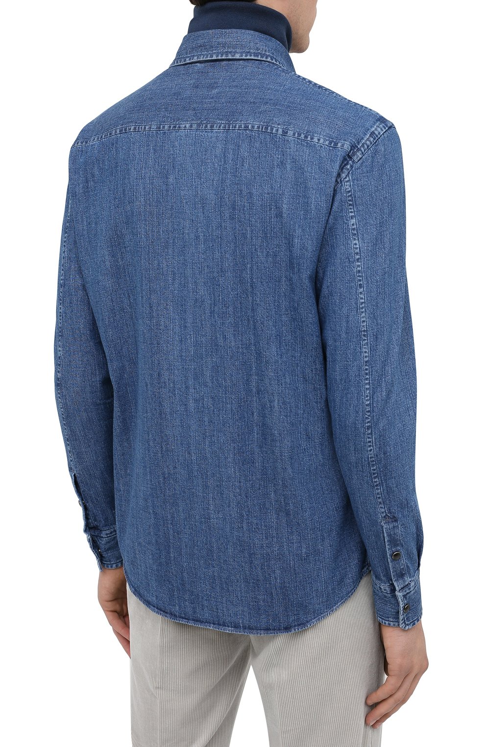 Джинсовая рубашка ZEGNA, арт. UVX46/STT3, фото 4