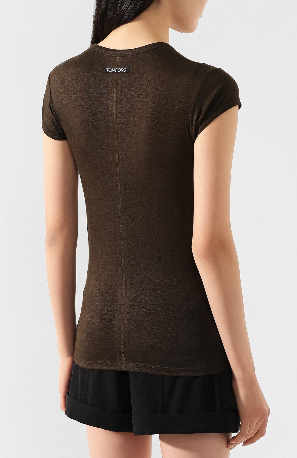 Льняная футболка TOM FORD, арт. TSJ295-FAX609, фото 4