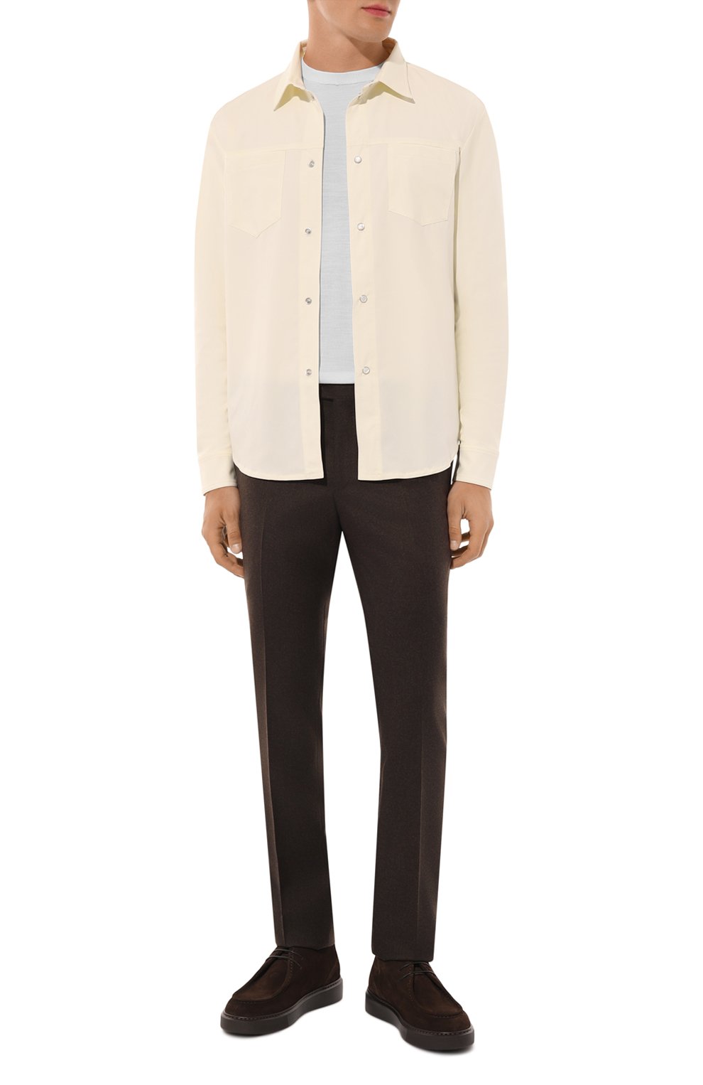 Замшевые ботинки DOUCAL'S темно-коричневого цвета по цене 43950 руб., арт. DU3336ALEXDF009T, фото 2 Замшевые ботинки DOUCAL'S, арт. DU3336ALEXDF009T, фото 2