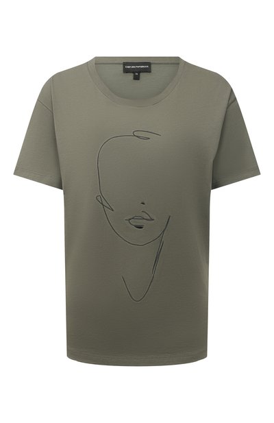 Женская хлопковая футболка EMPORIO ARMANI, арт. 3K2T7L/2JSYZ