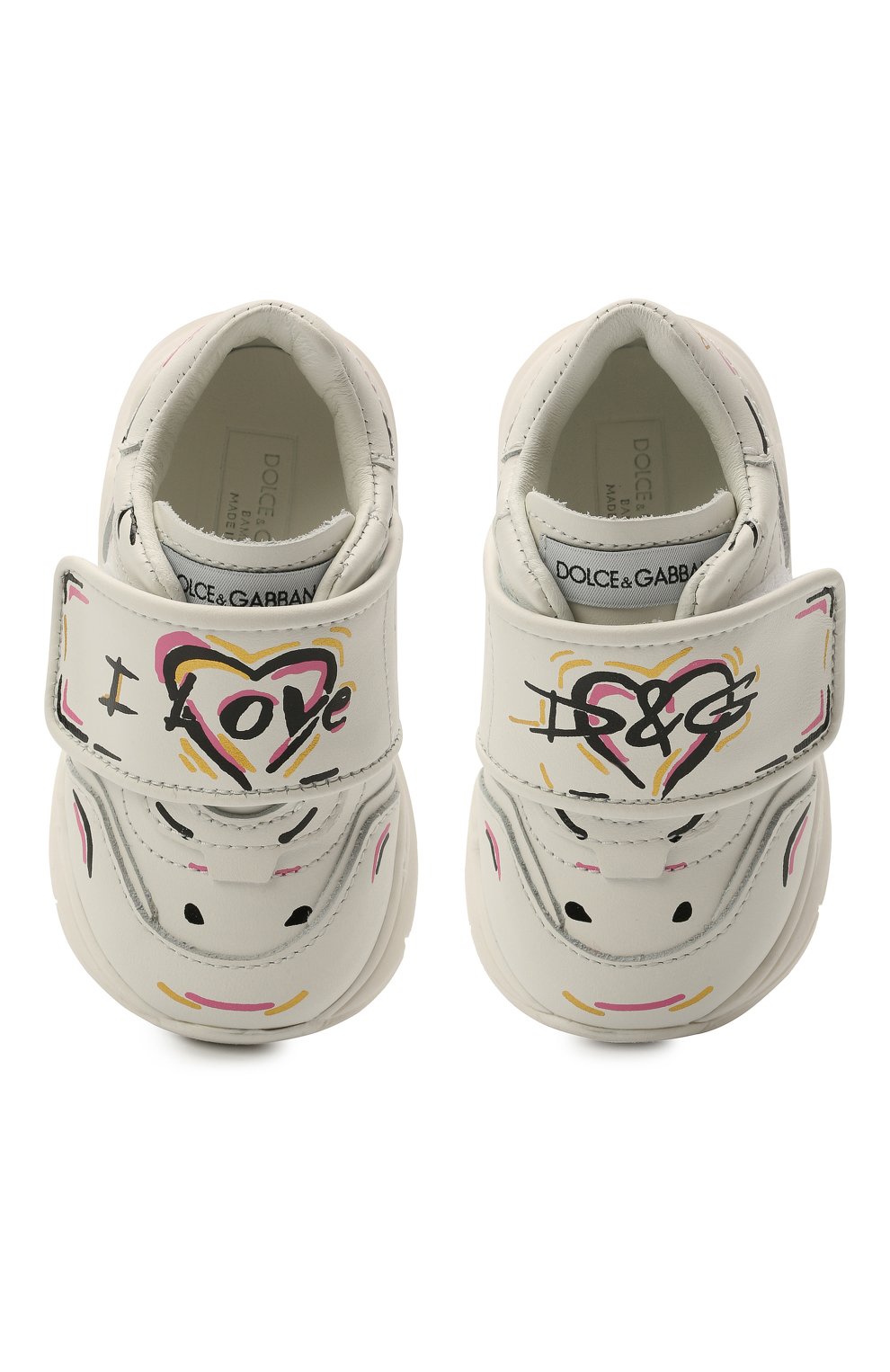 Кожаные кроссовки DOLCE & GABBANA, арт. DN0153/AJ931, фото 4