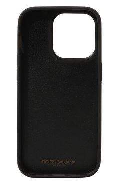 Кожаный чехол для iphone 14 pro DOLCE & GABBANA черного цвета, арт. BP3245/AG219 | Фото 2 (Региональные ограничения белый список (Axapta Mercury): Не проставлено; Нос: Не проставлено)