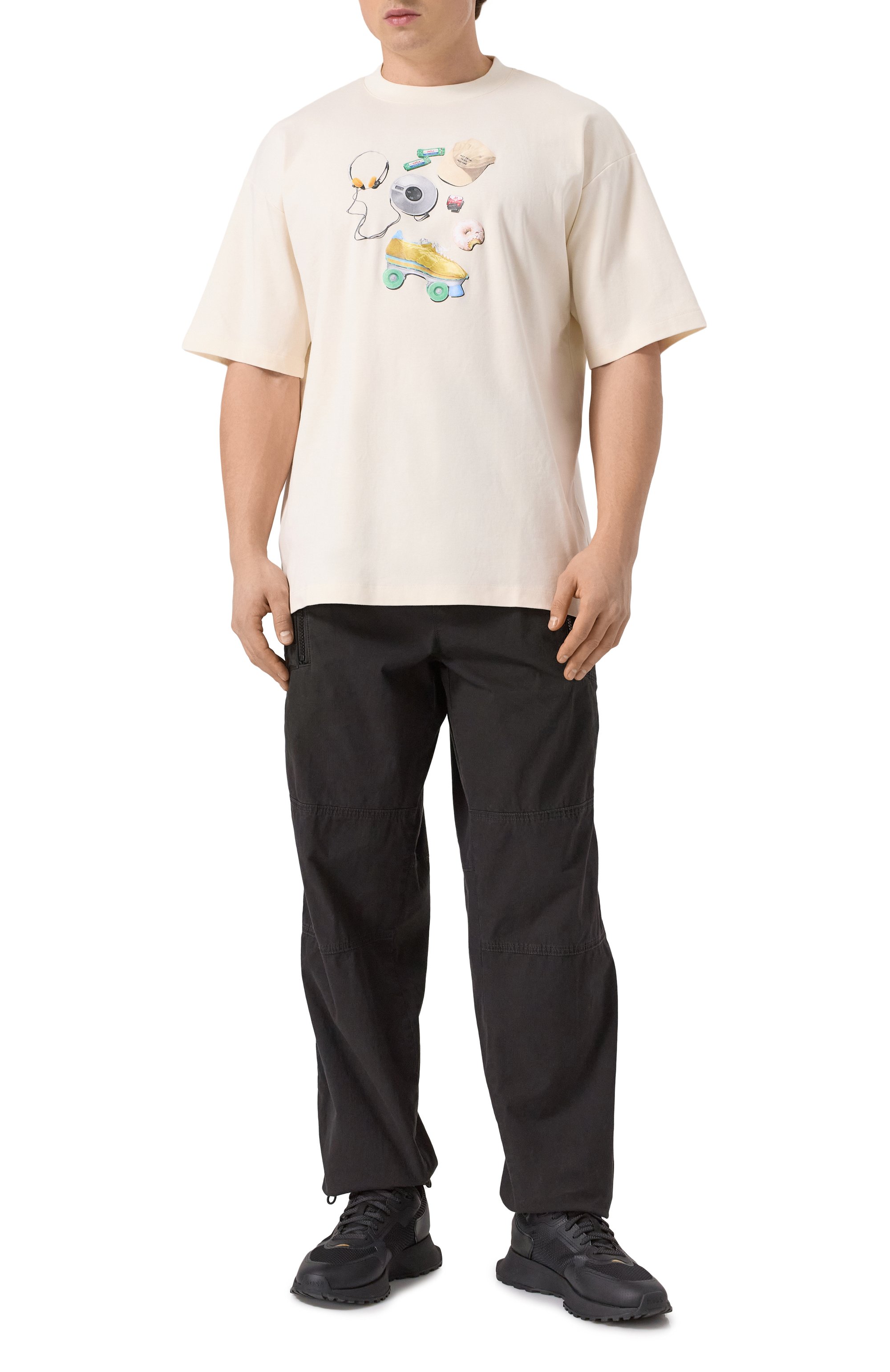 Хлопковая футболка DROLE DE MONSIEUR, арт. E-TS217-C0002-CM, фото 2