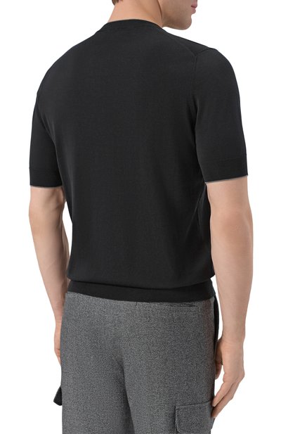 Хлопковый джемпер BRUNELLO CUCINELLI, арт. M29805200, фото 4