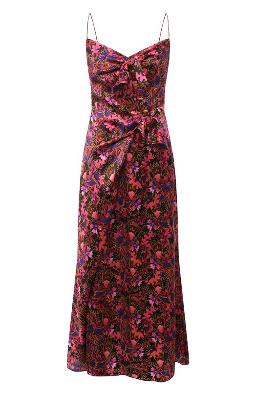 

Шелковое платье Saloni, Розовый