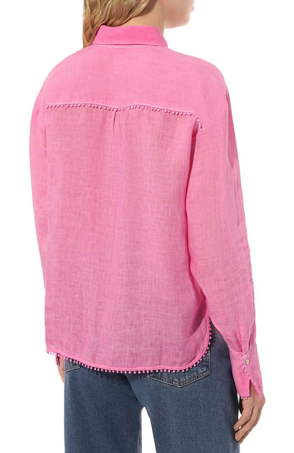 Льняная рубашка 120% LINO, арт. YIW19N3/000B317/S00, фото 4