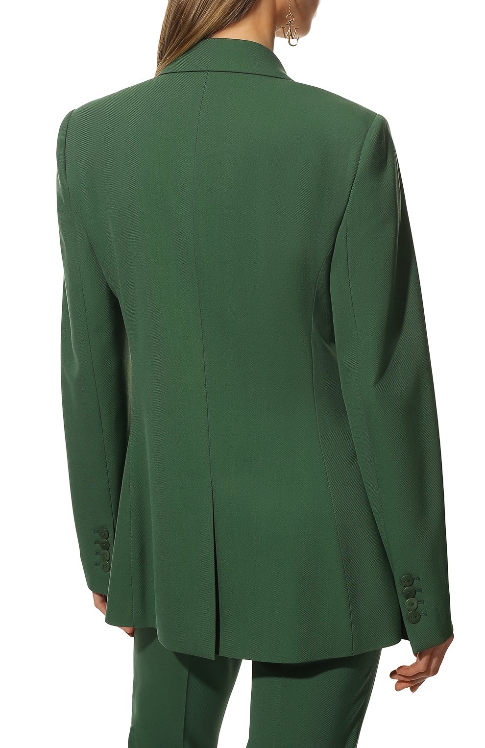 Шерстяной жакет LORO PIANA зеленого цвета по цене 253500 руб., арт. FAL5291, фото 4 Шерстяной жакет LORO PIANA, арт. FAL5291, фото 4