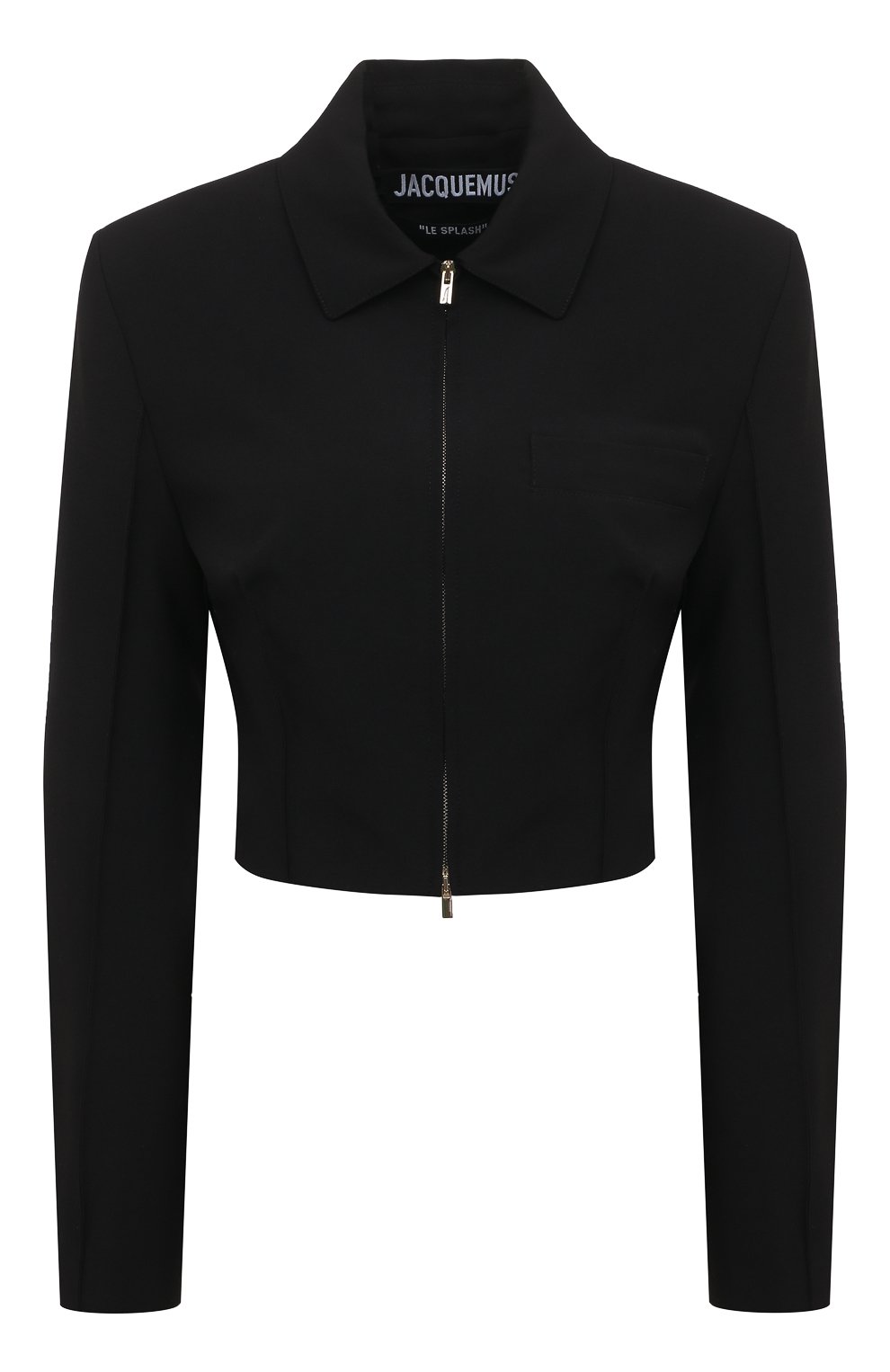 Шерстяной жакет JACQUEMUS черного цвета по цене 78400 руб., арт. 221JA014-1013, фото 1 Шерстяной жакет JACQUEMUS, арт. 221JA014-1013, фото 1