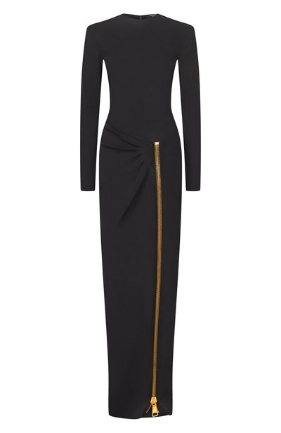 Женское платье из вискозы BALMAIN, арт. HF1RR834/JL05