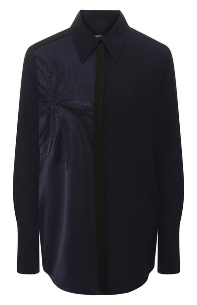 Женская блузка прямого кроя VICTORIA, VICTORIA BECKHAM, арт. SHVV 133 PSS19 SATIN CREPE/EMB