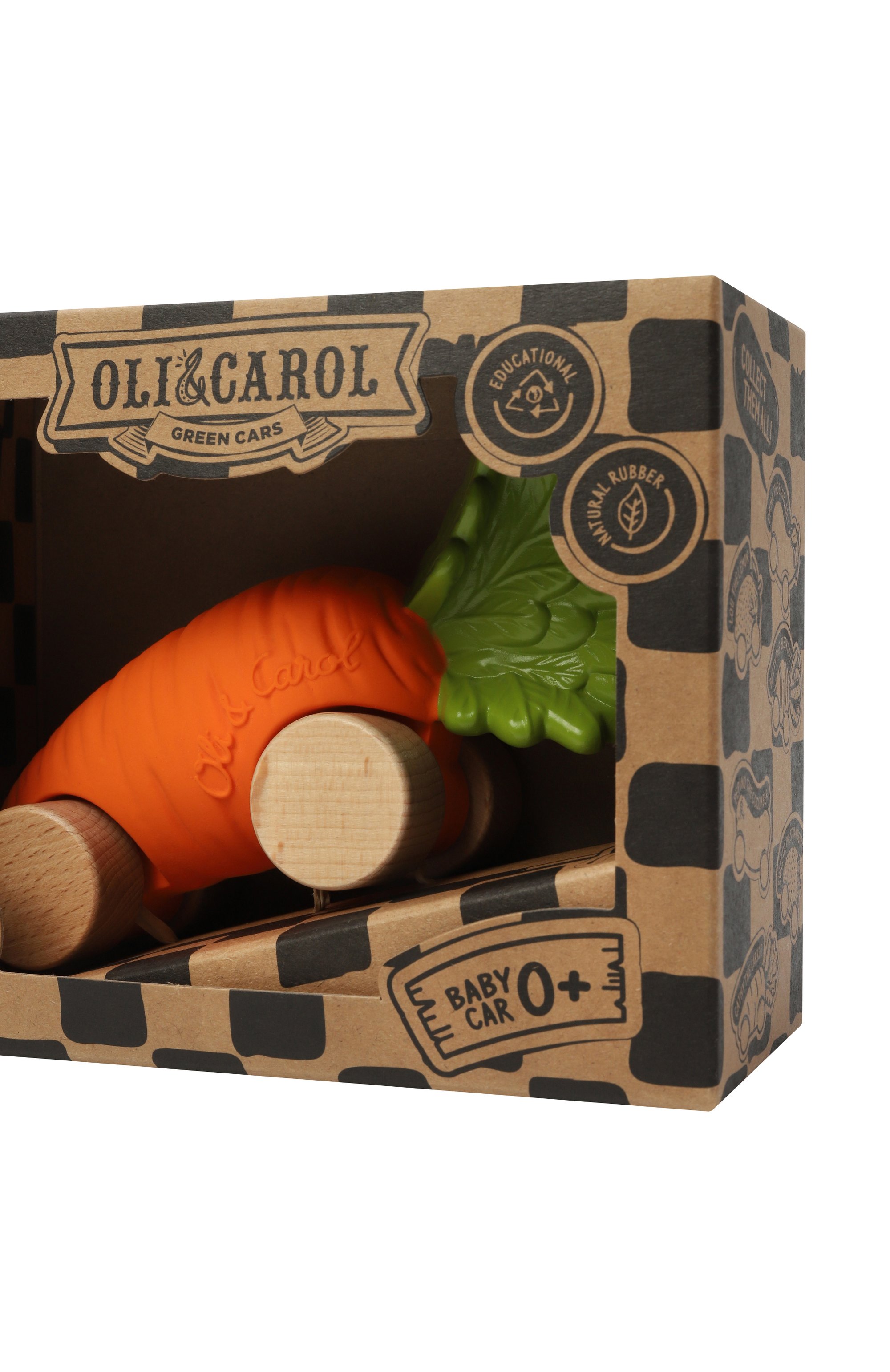 Игрушка-каталка cathy the carrot OLI&CAROL, арт. L-CARROT-CAR, фото 2