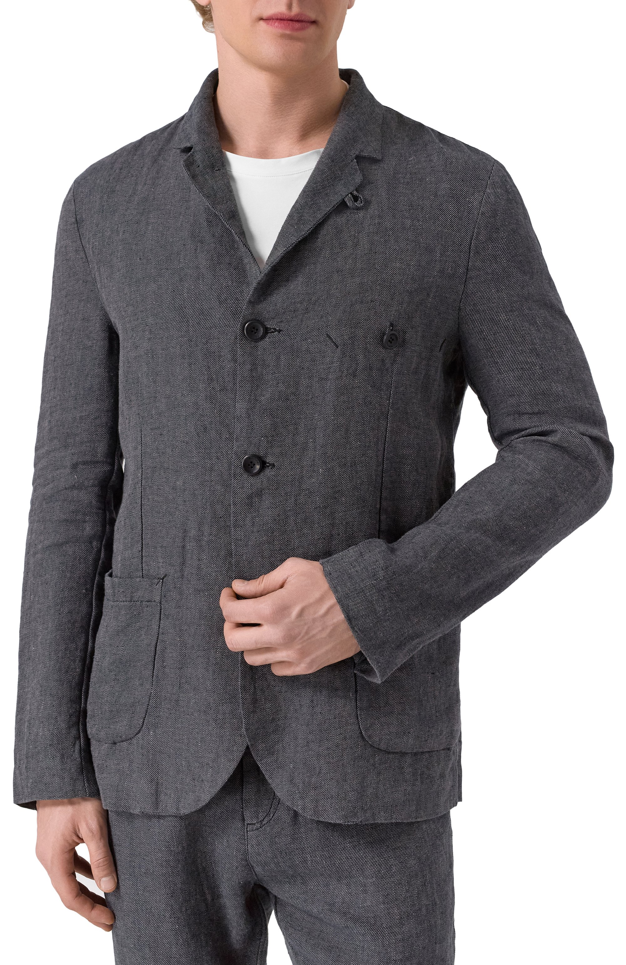 Льняной пиджак HANNES ROETHER, арт. J0P32PE.6048/, фото 5