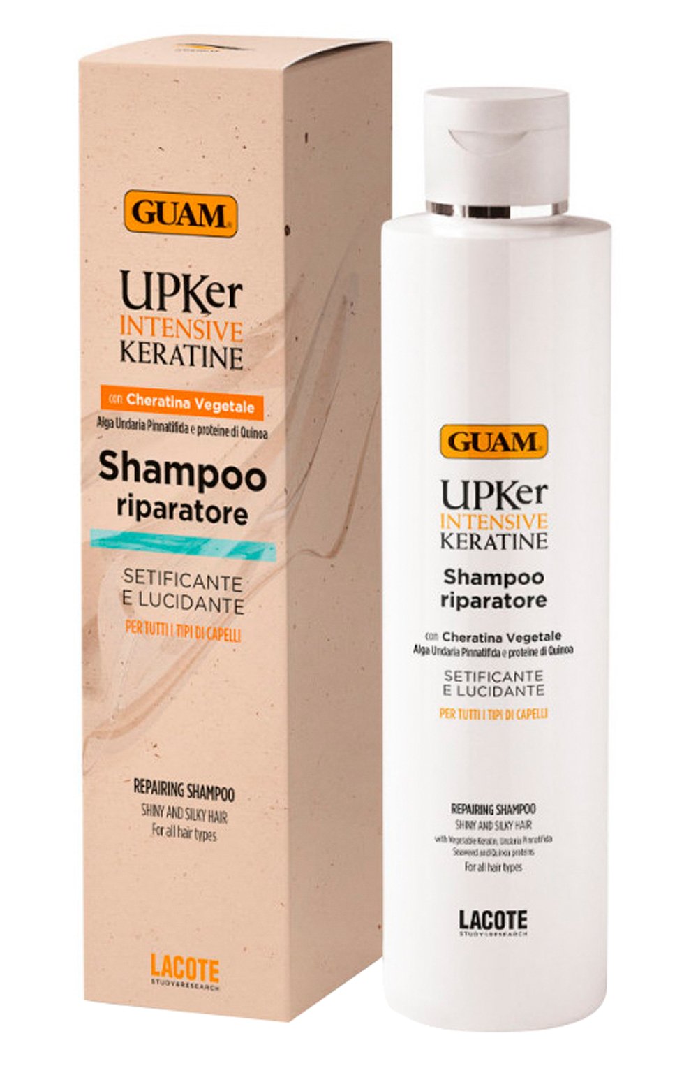 Восстанавливающий шампунь для волос с кератином (200ml) GUAM, арт. 8025021161594, фото 1