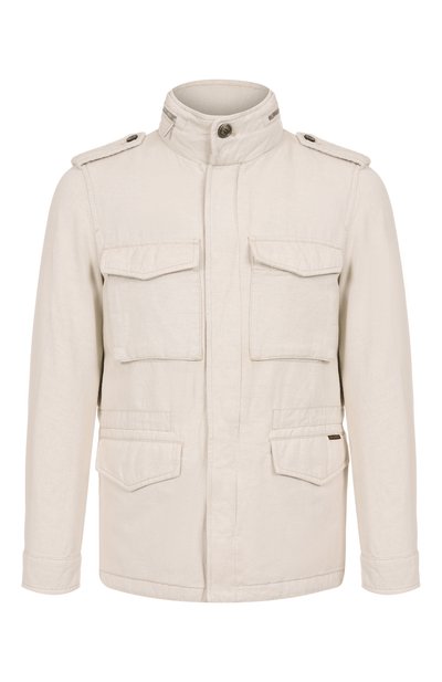 Мужская куртка из хлопка и льна denver-25 MOORER, арт. DENVER-25