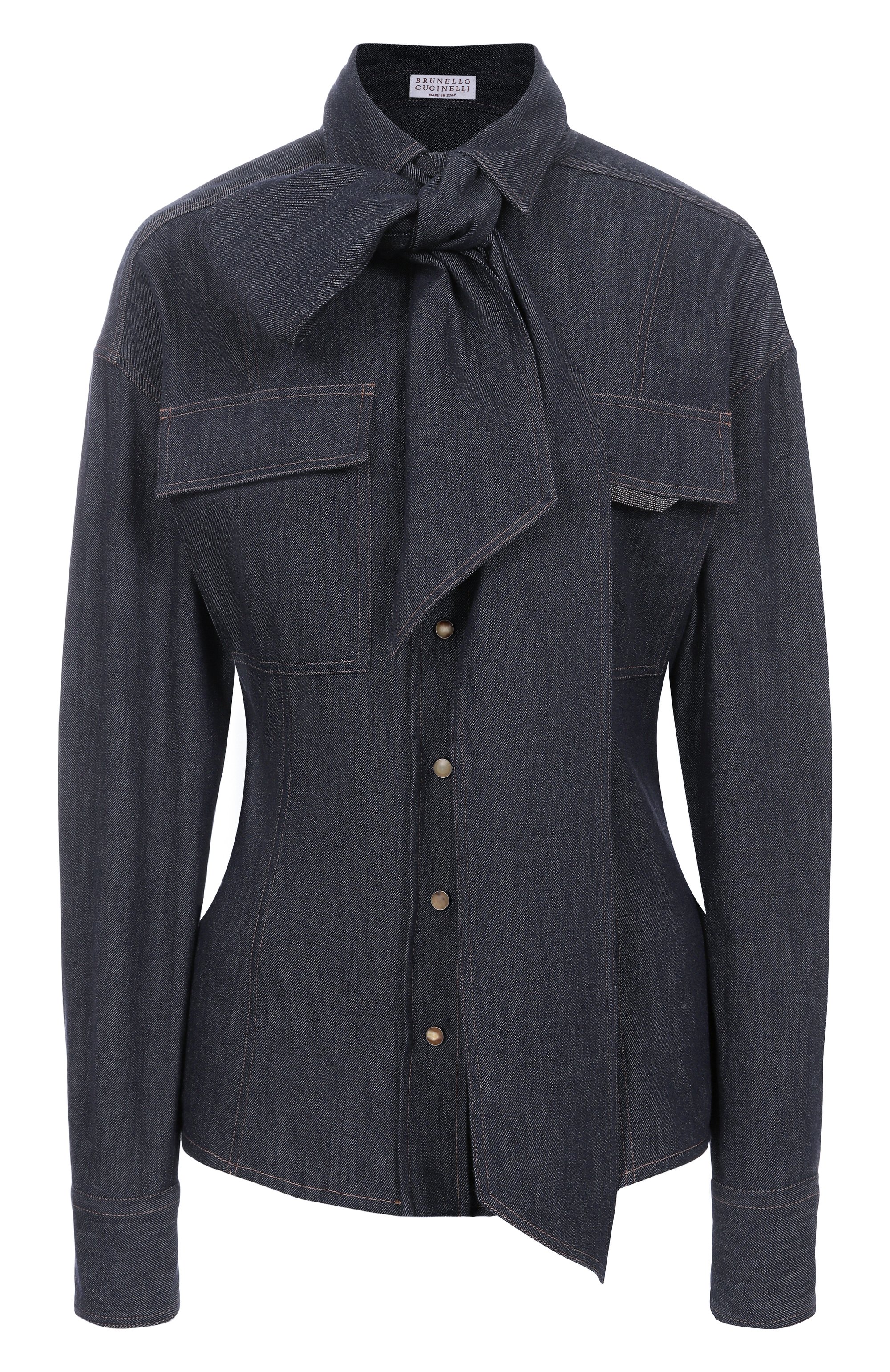 Джинсовая блузка BRUNELLO CUCINELLI, арт. MP792MY506, фото 1