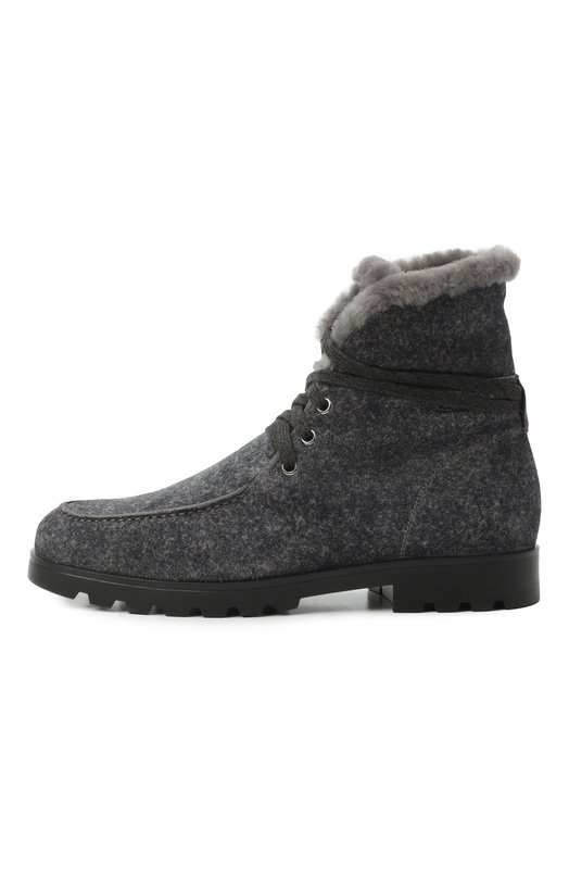 Замшевые ботинки Santoni WTDG71048SMRAHFR Серый  WTDG71048SMRAHFR Фото 4