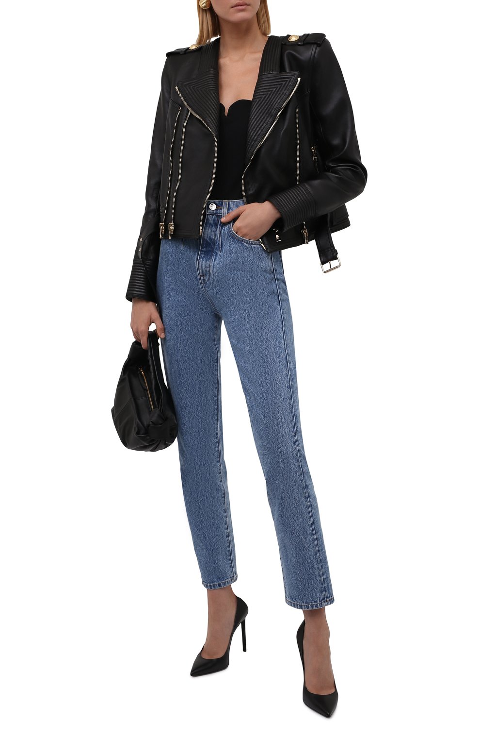 Кожаная куртка BALMAIN, арт. WF1TD000/L158, фото 2