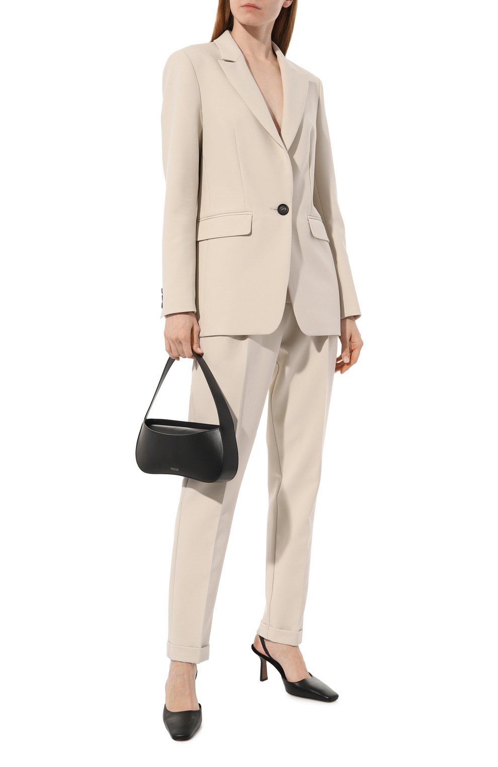 Жакет из вискозы SEVEN LAB кремового цвета по цене 24260 руб., арт. SJK1.01.110.97, фото 2 Жакет из вискозы SEVEN LAB, арт. SJK1.01.110.97, фото 2