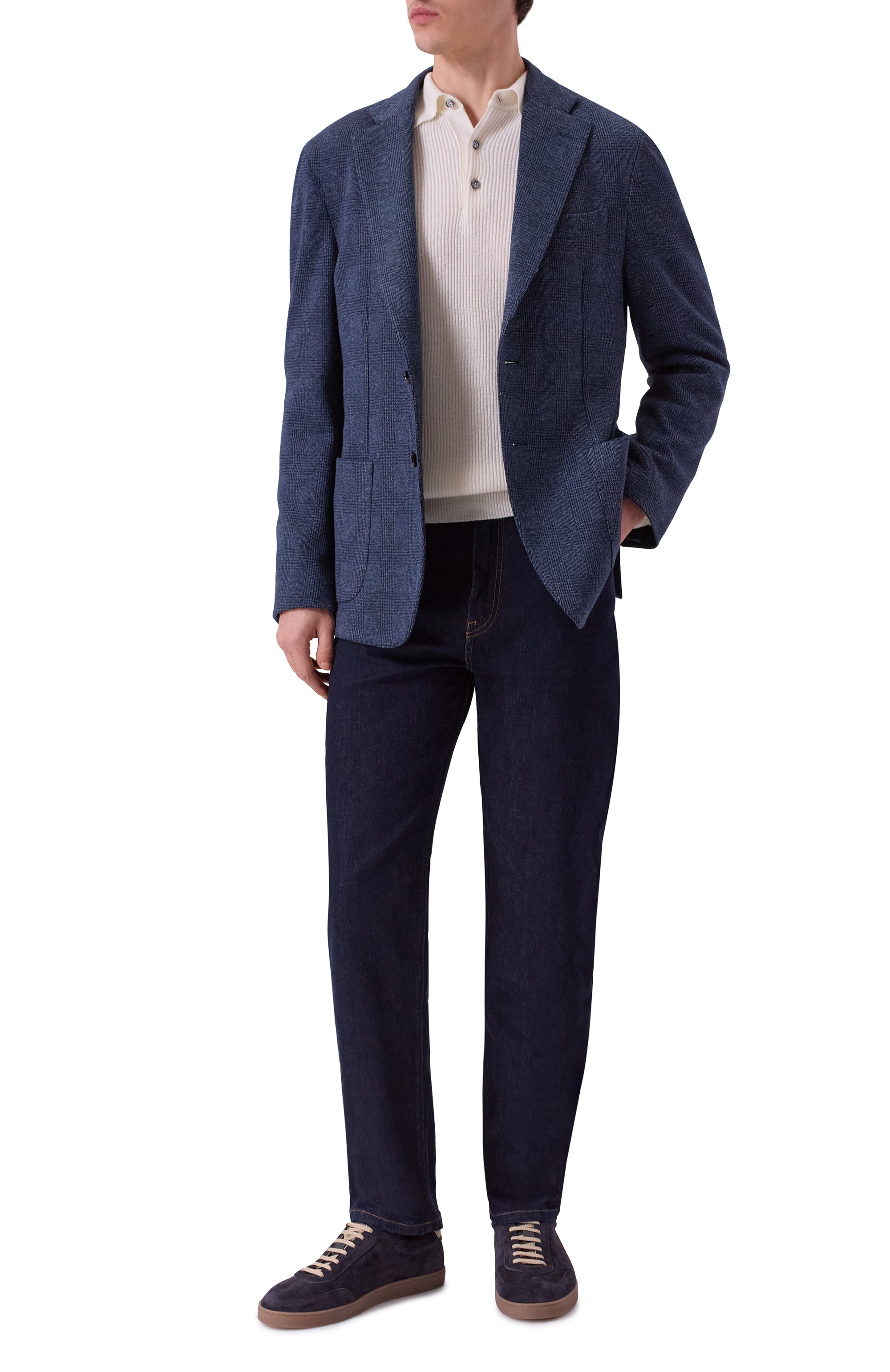 Пиджак из хлопка и шерсти ANDREA CAMPAGNA, арт. BIELLA/DD106, фото 2