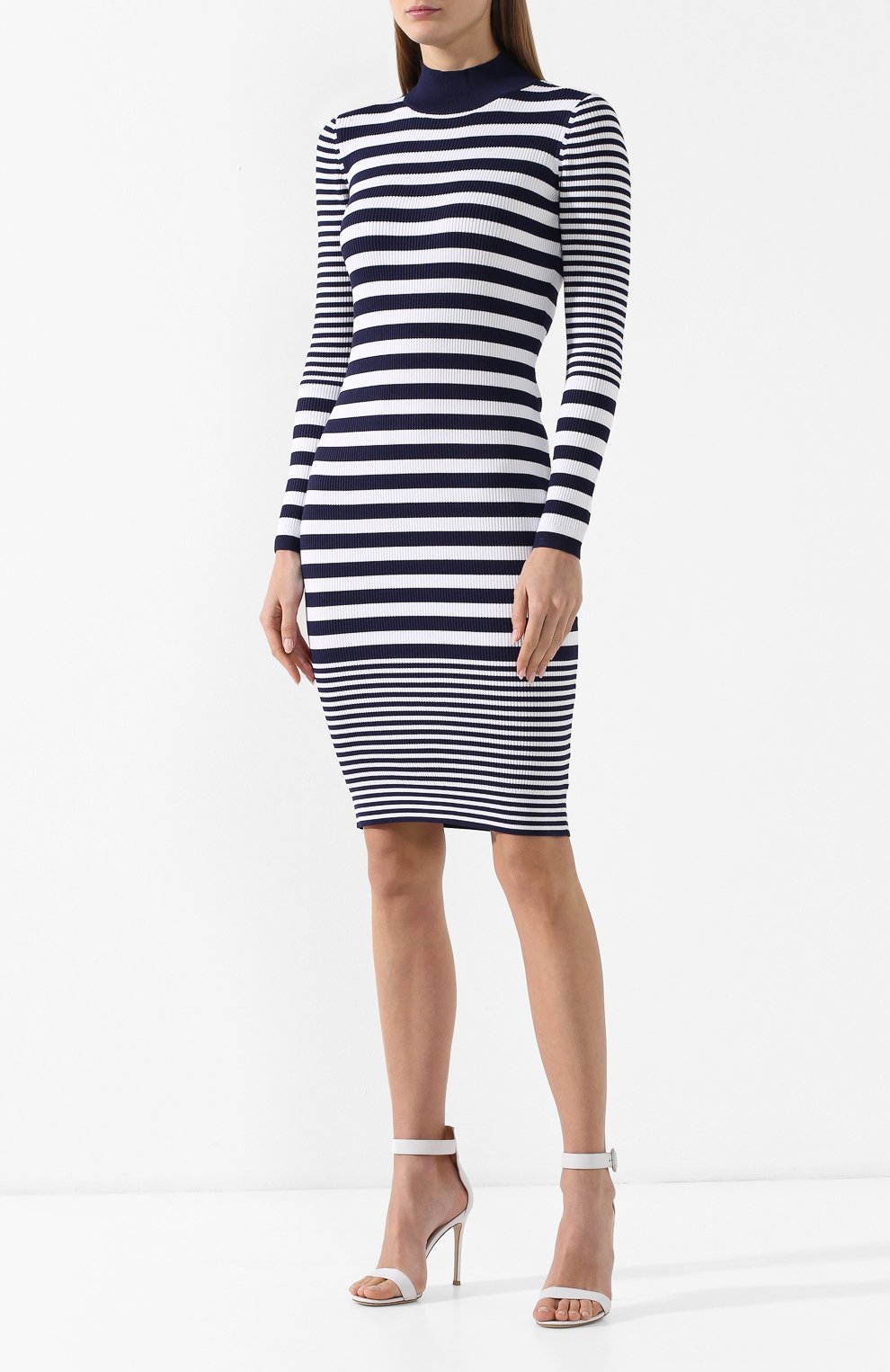 Платье-миди в полоску MICHAEL MICHAEL KORS, арт. MH88YFH5ZV, фото 3