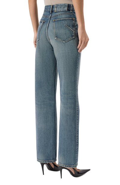 Джинсы ALAIA голубого цвета по цене 121500 руб., арт. AA9P1274D023C, фото 4 Джинсы ALAIA, арт. AA9P1274D023C, фото 4