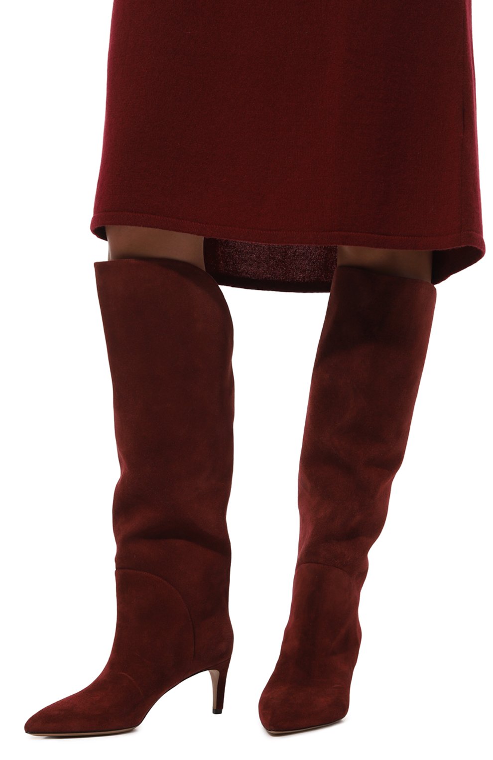 Замшевые сапоги gaia 60 PARIS TEXAS бордового цвета по цене 105000 руб., арт. PX1489/XV003, фото 3 Замшевые сапоги gaia 60 PARIS TEXAS, арт. PX1489/XV003, фото 3