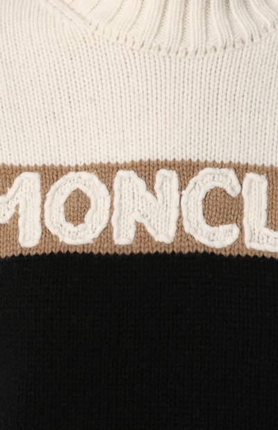 Свитер из смеси шерсти и кашемира MONCLER черного цвета по цене 65500 руб., арт. E2-093-92525-50-A9141, фото 5 Свитер из смеси шерсти и кашемира MONCLER, арт. E2-093-92525-50-A9141, фото 5