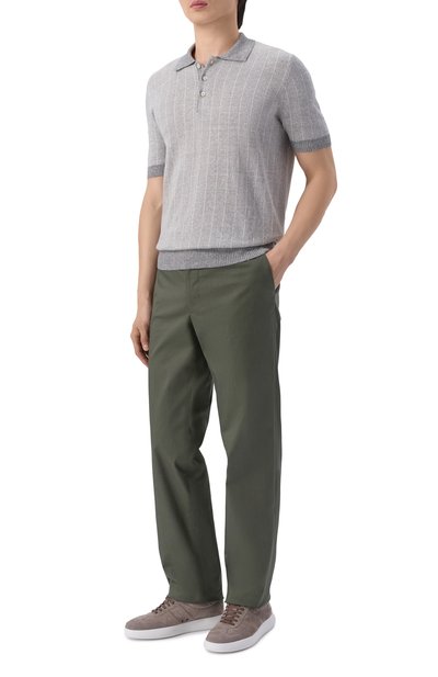 Мужская поло изо льна и хлопка GRAN SASSO, арт. 57116/18662