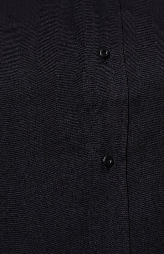Рубашка из хлопка и лиоцелла Brunello Cucinelli MY6370627W Синий  MY6370627W Фото 5