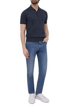 Поло из хлопка и льна CANALI, арт. C0454/MK01450, фото 1