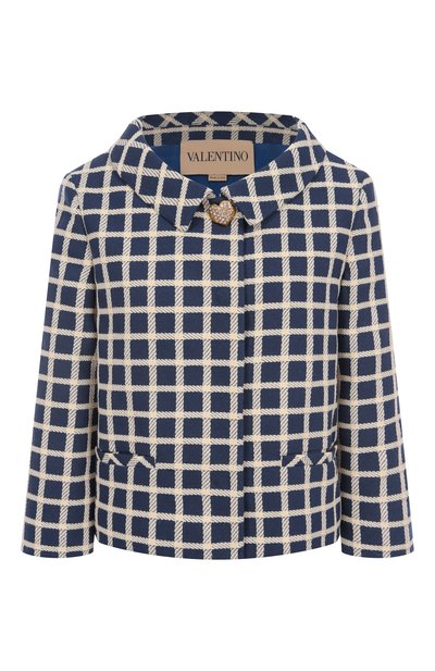 Женский жакет из шерсти и хлопка VALENTINO, арт. 7B3CE3Y09G2