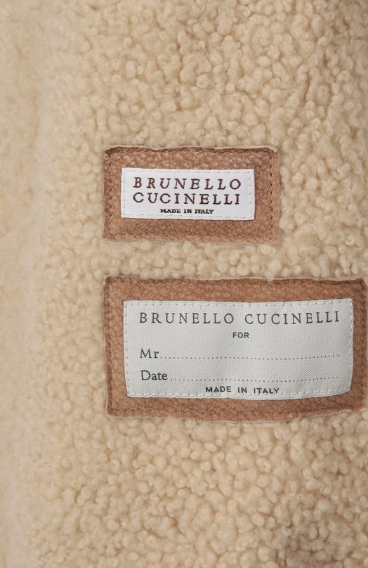 Дубленка из овчины Brunello Cucinelli MPMTU1737 Бежевый  MPMTU1737 Фото 7