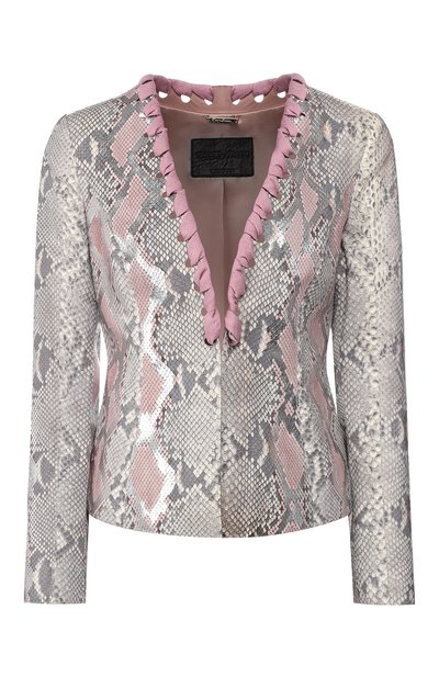 Женский кожаный жакет GIORGIO ARMANI, арт. 2AG01P/2AP08/PRET