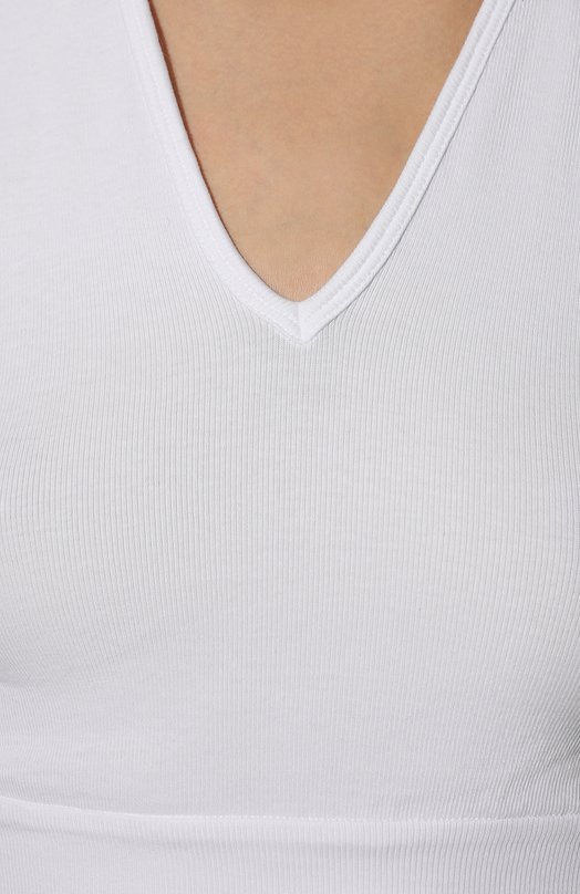 Хлопковый топ Brunello Cucinelli MPTC836S32 Белый  MPTC836S32 Фото 5