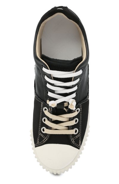 Комбинированные кеды evolution MAISON MARGIELA черного цвета по цене 55100 руб., арт. S57WS0391/P4022, фото 5 Комбинированные кеды evolution MAISON MARGIELA, арт. S57WS0391/P4022, фото 5