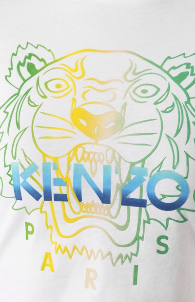 Хлопковая футболка KENZO, арт. FA52TS6164YH, фото 5