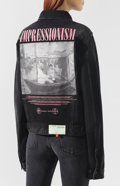 Джинсовая куртка OFF-WHITE, арт. 0MYE017R198120111088/W, фото 4