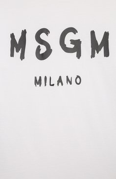 Детская хлопковая футболка MSGM KIDS белого цвета, арт. F4MSJUTH290 | Фото 3 (Драгоценные камни: Проставлено; Материал сплава: Проставлено; Рукава: Короткие; Материал внешний: Хлопок; Девочки Кросс-КТ: футболка-одежда; Ростовка одежда: 8 лет | 128 см, 6 лет | 116 см, 16 лет | 164 см, 12 лет | 152 см, 10 - 11 лет | 140 - 146см)