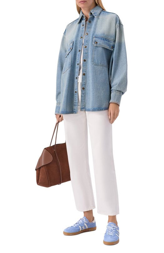 Замшевые кеды Bonnie-D Premiata B0NNIED/VAR 8037 Голубой  B0NNIED/VAR 8037 Фото 3