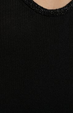 Женское боди SAINT LAURENT черного цвета, арт. 678475/Y75I0 | Фото 5 (Материал внешний: Кашемир, Шерсть, Шелк; Стили: Гламурный; Женское Кросс-КТ: Боди-одежда; Региональные ограничения белый список (Axapta Mercury): RU; Драгоценные камни: Проставлено; Материал сплава: Проставлено; Рукава: Без рукавов)