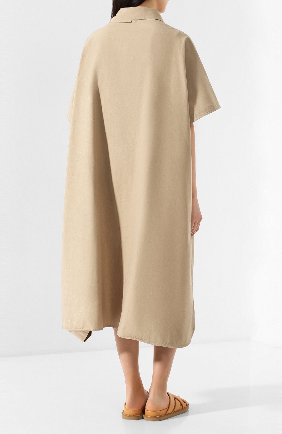 Хлопковое платье YOHJI YAMAMOTO, арт. FS-D52-009, фото 4