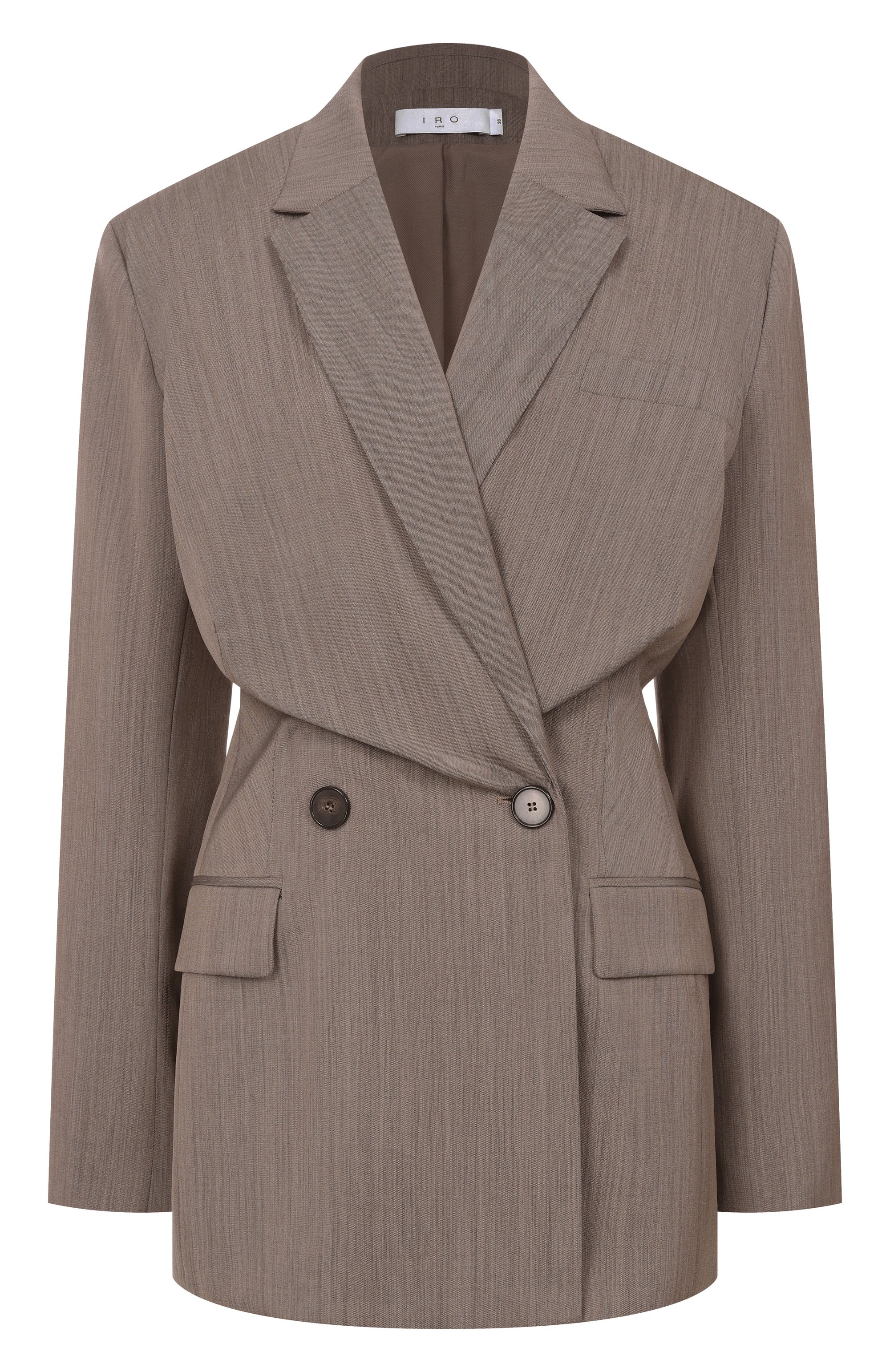 Шерстяной жакет IRO темно-бежевого цвета по цене 84050 руб., арт. WM07SUNRISE, фото 1 Шерстяной жакет IRO, арт. WM07SUNRISE, фото 1