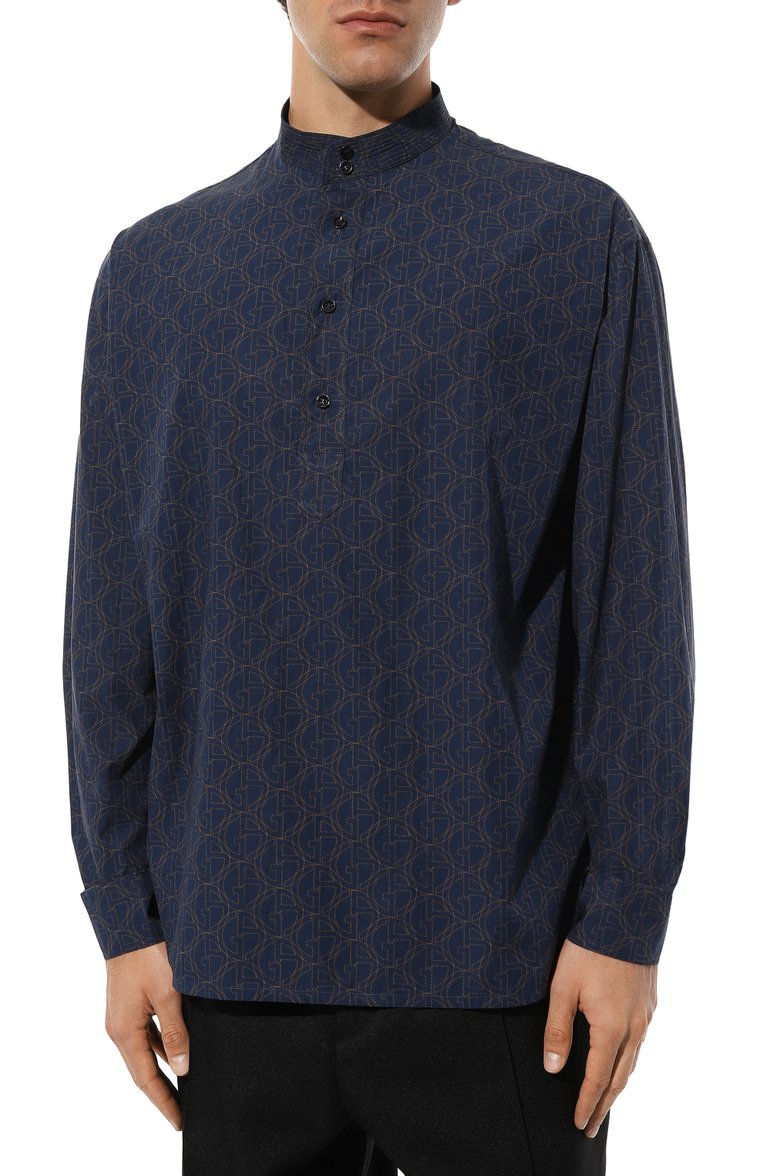 Хлопковая рубашка GIORGIO ARMANI, арт. 3WGCC08D/T04I4, фото 3