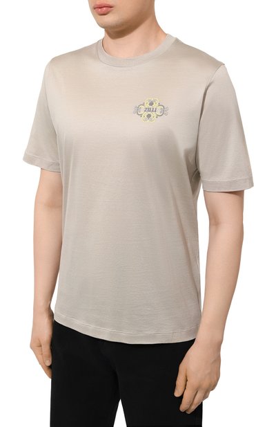 Хлопковая футболка ZILLI, арт. TSR001M0110VZMX00, фото 3